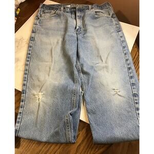 Vintage Carhartt Jeans Mens 32 X29 Blue Distressed Denim Workwear B17DST
